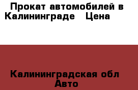 Прокат автомобилей в Калининграде › Цена ­ 1 000 - Калининградская обл. Авто » Услуги   